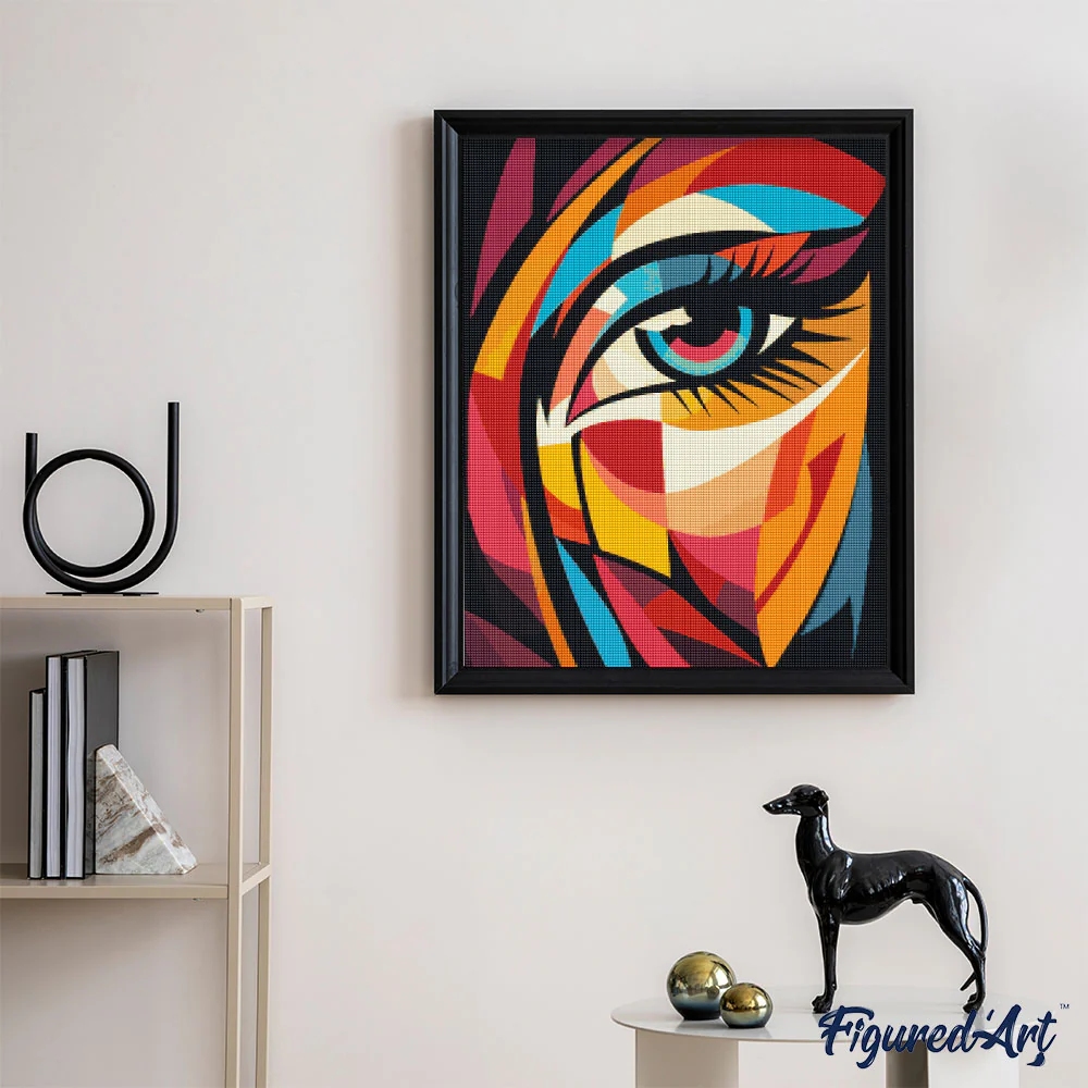 Diamond Painting - Bold Abstract Eye - Image 3