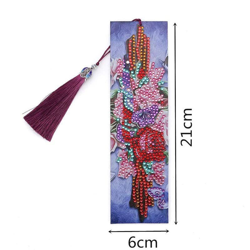 Diamond Painting Bookmark Bouquet of Flowers - Image 5