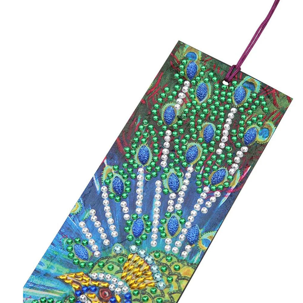 Diamond Painting Bookmark Peacock design - Image 5