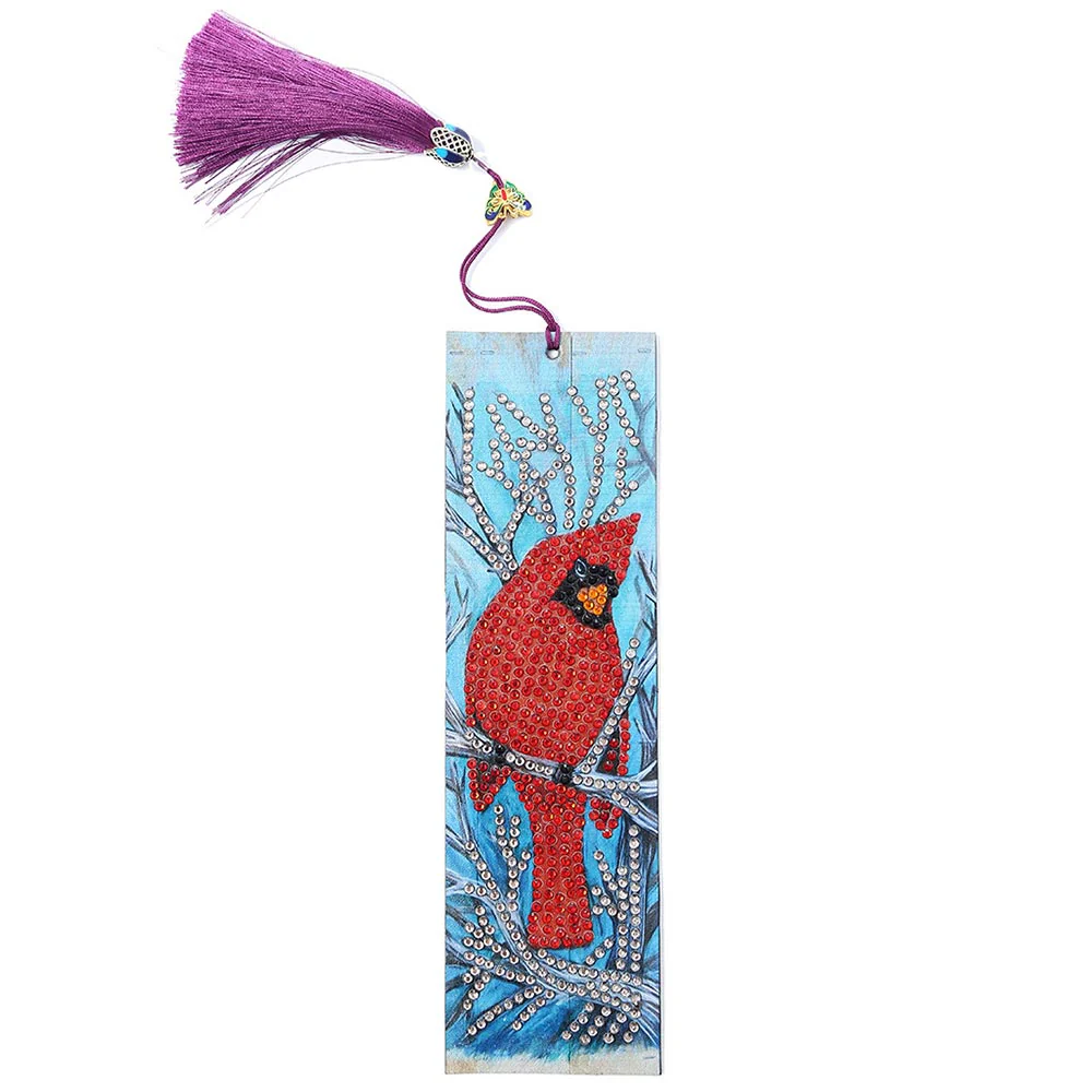 Diamond Painting Bookmark Red Cardinal - Image 3