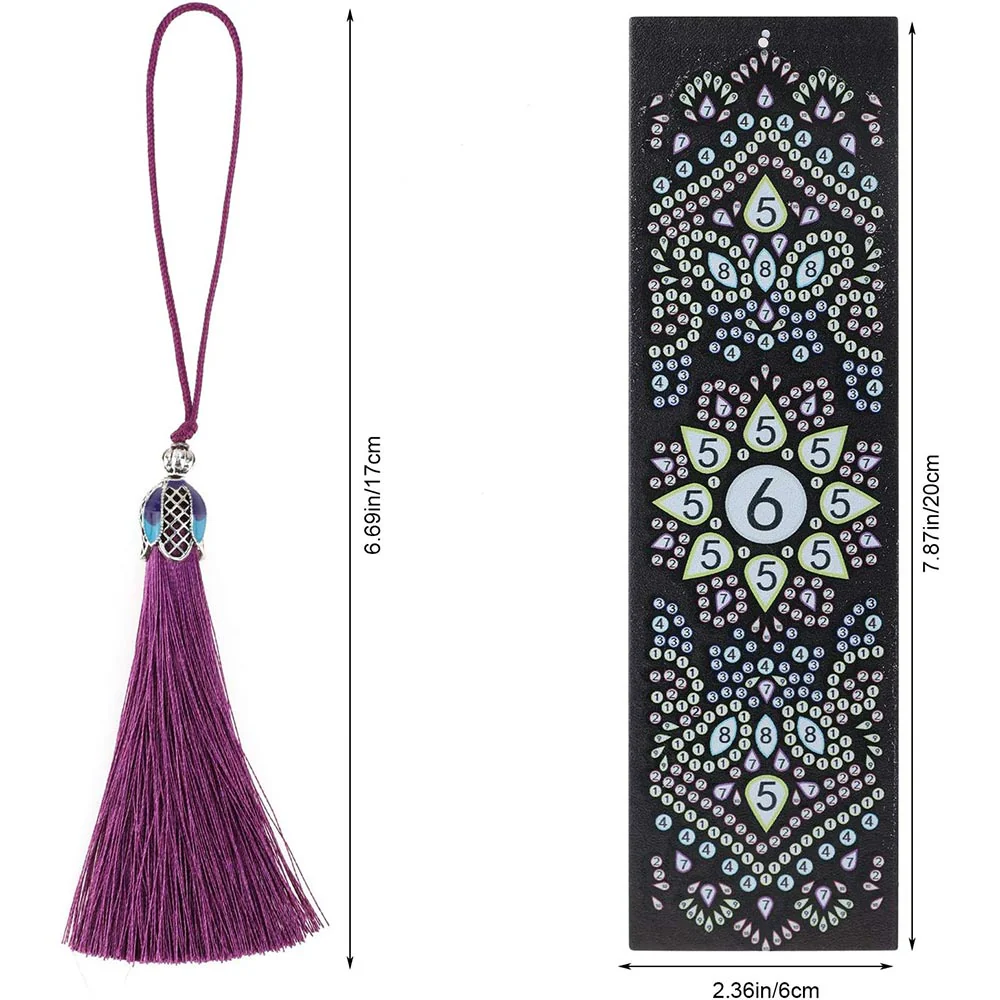 Diamond Painting Bookmark with Mandala Flowers - Image 5