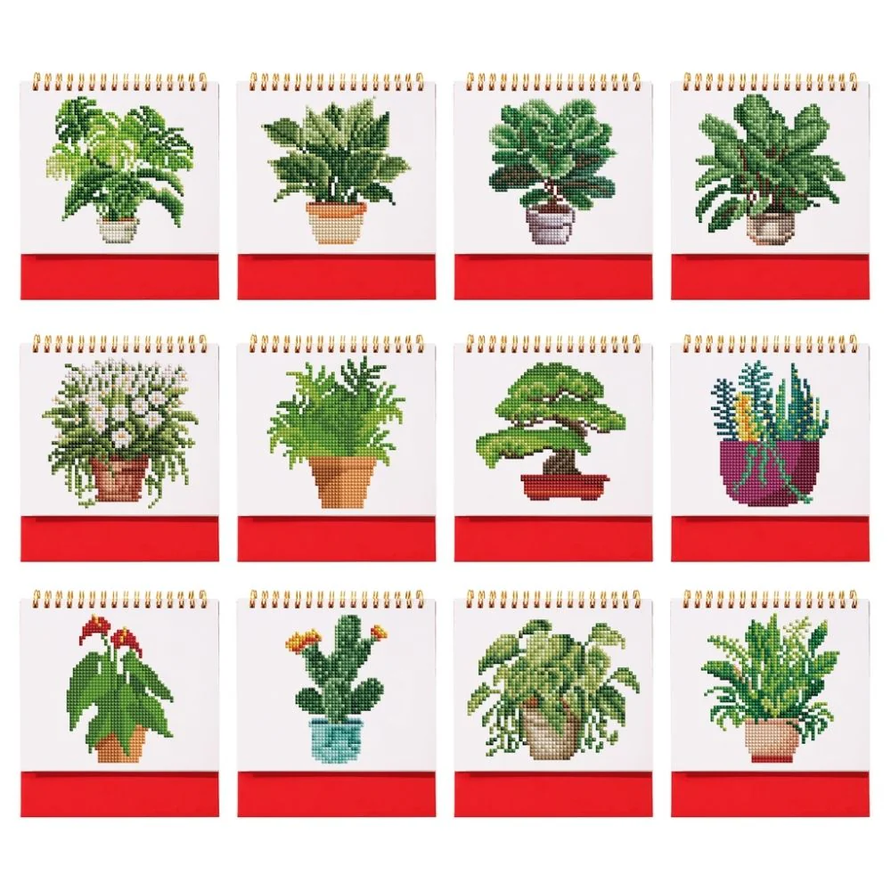 Diamond Painting Calendar 2026 - Potted Houseplants - Image 2