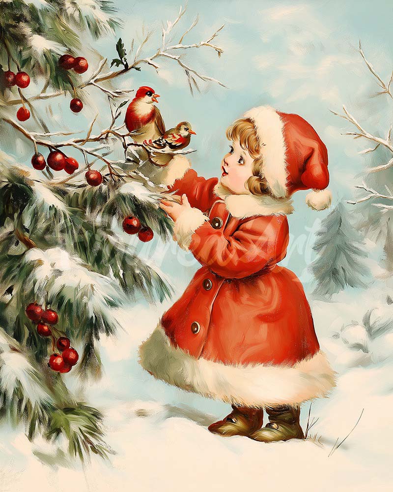 Diamond Painting - Christmas Cute Girl 2