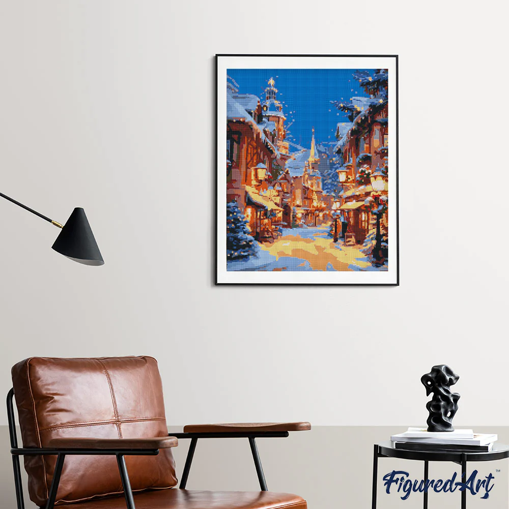 Diamond Painting - Christmas Illuminated Village - Image 2