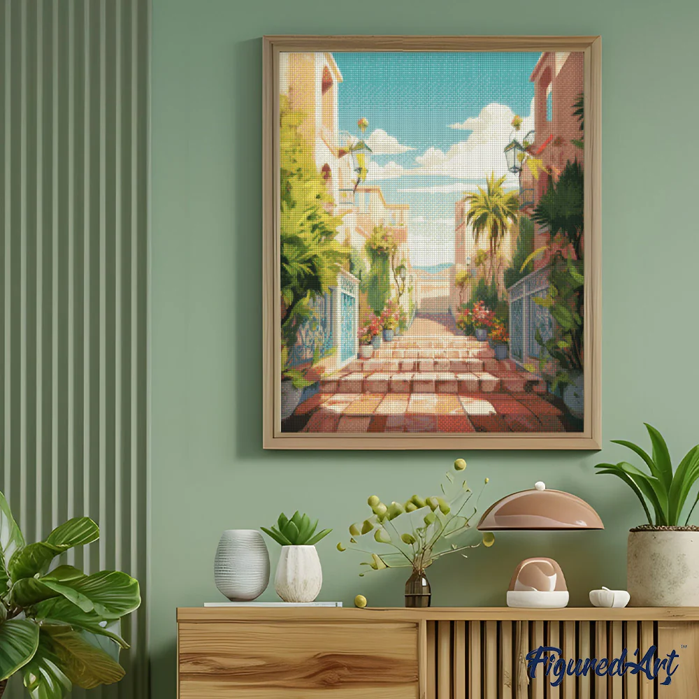 Diamond Painting - Coastal Staircase - Image 2