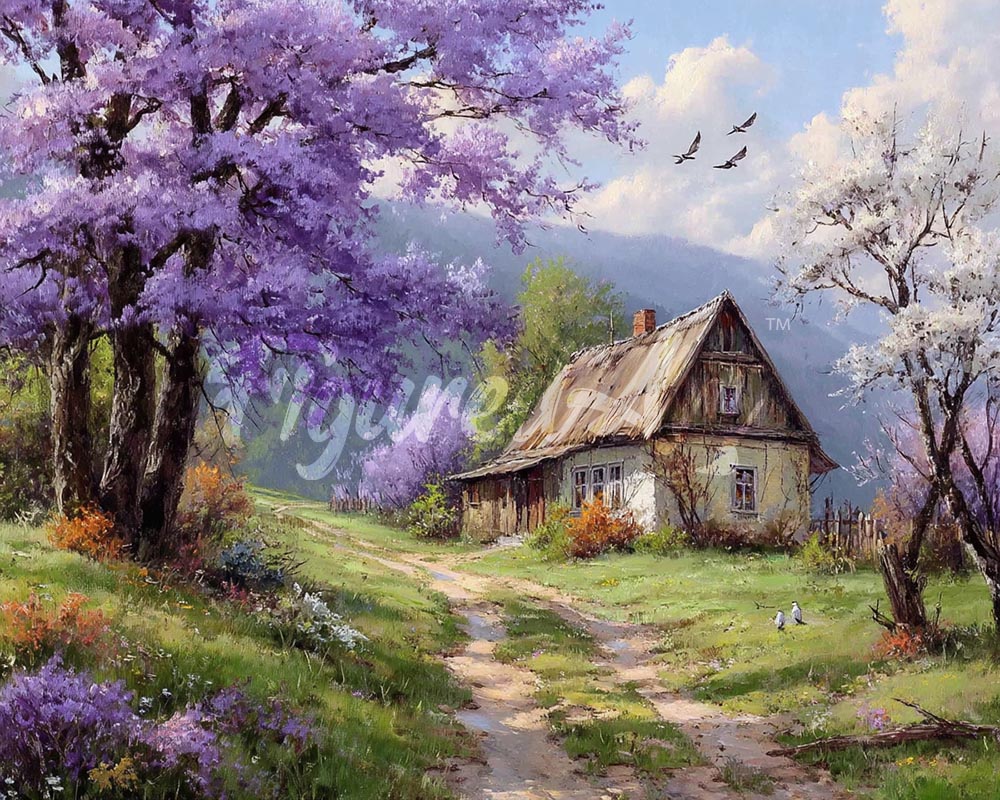 Diamond Painting - Cottage on Jacaranda Way