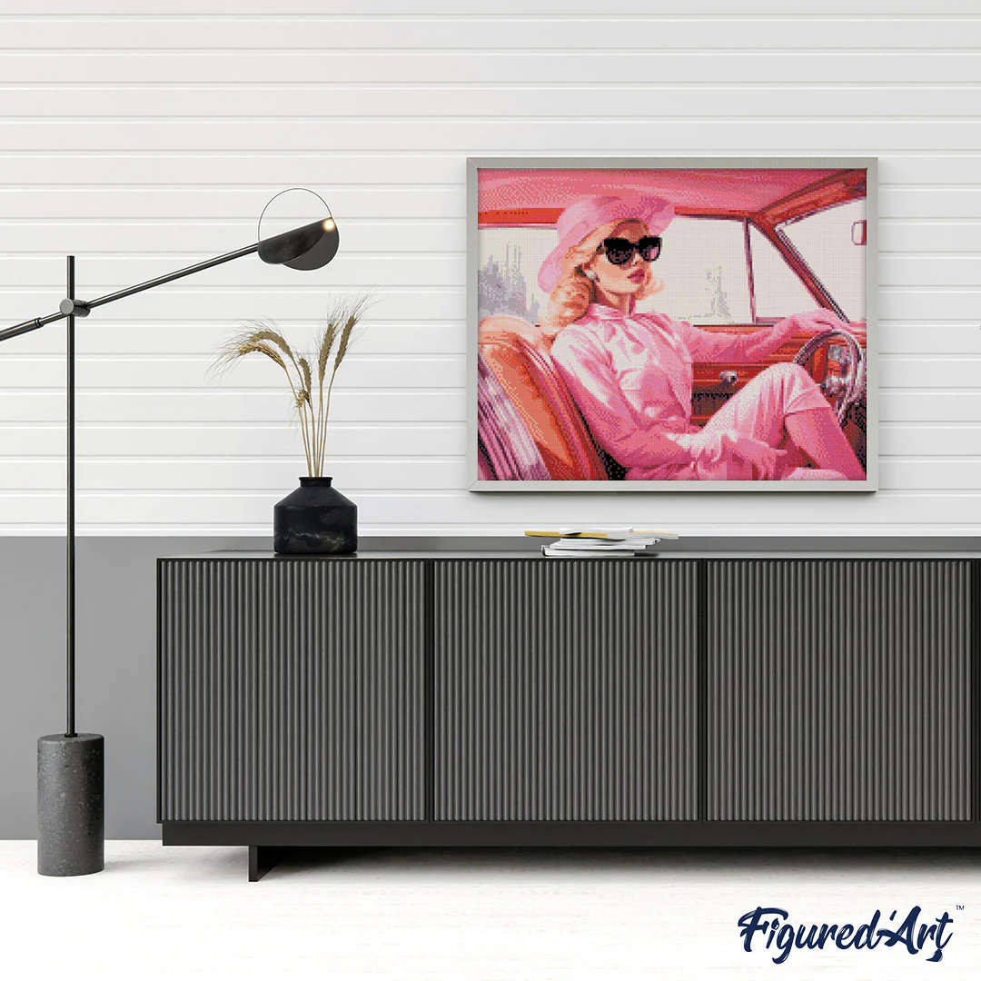 Diamond Painting - Diva's Pink Joyride - Image 2