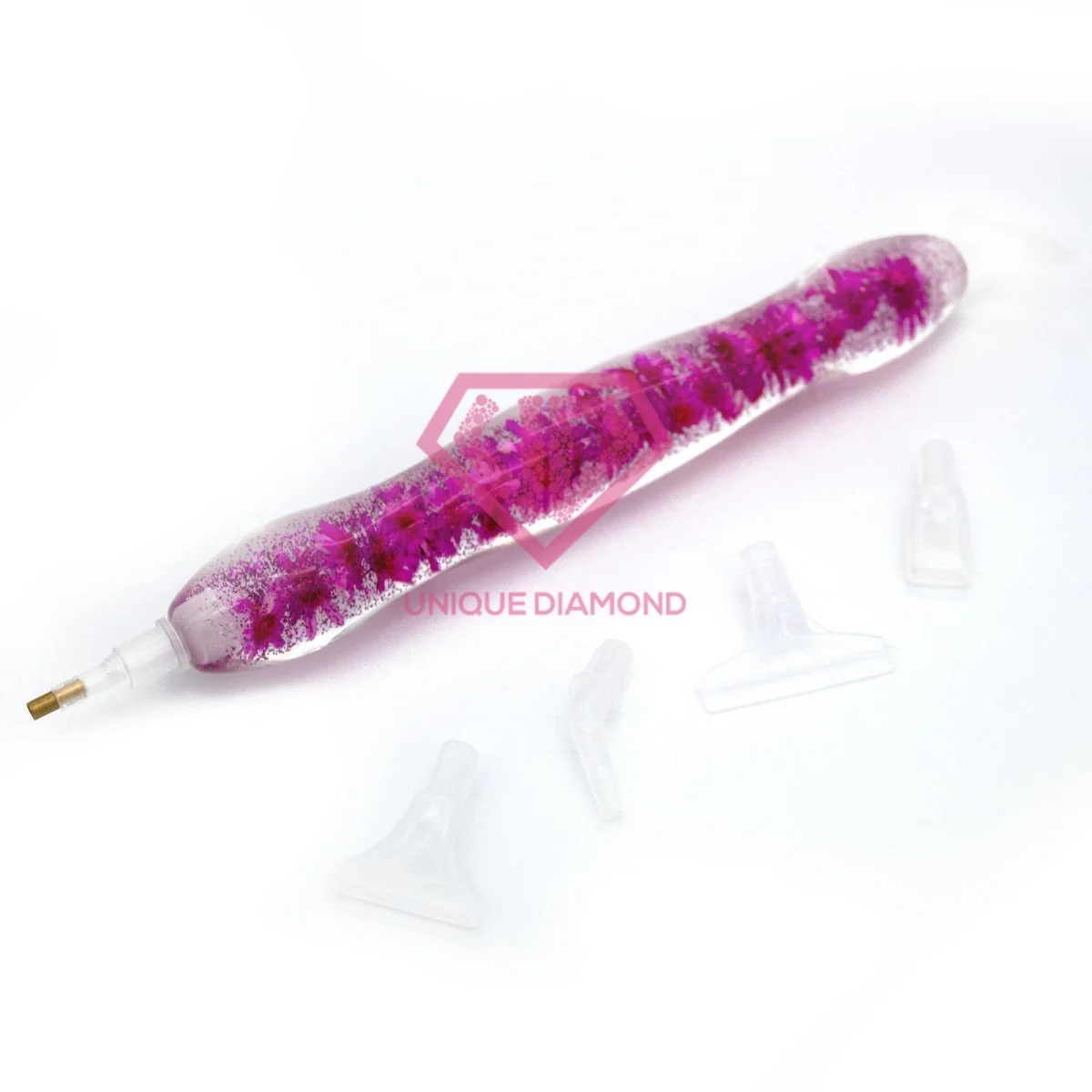 Diamond Painting Ergonomic Premium Pen Pink Flowers 5 Variations - Image 4