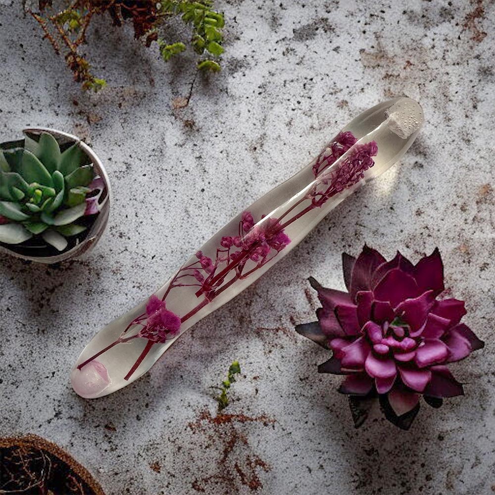 Diamond Painting Ergonomic Premium Pen Purple Flowers 5 Variations - Image 2