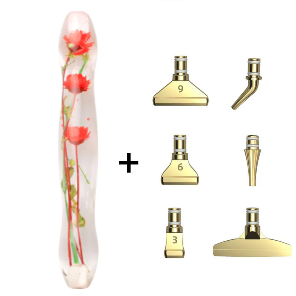 Diamond Painting Ergonomic Premium Pen Red Flowers - Image 8