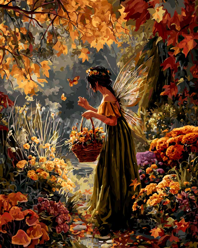 Diamond Painting - Fairy of Autumn Garden