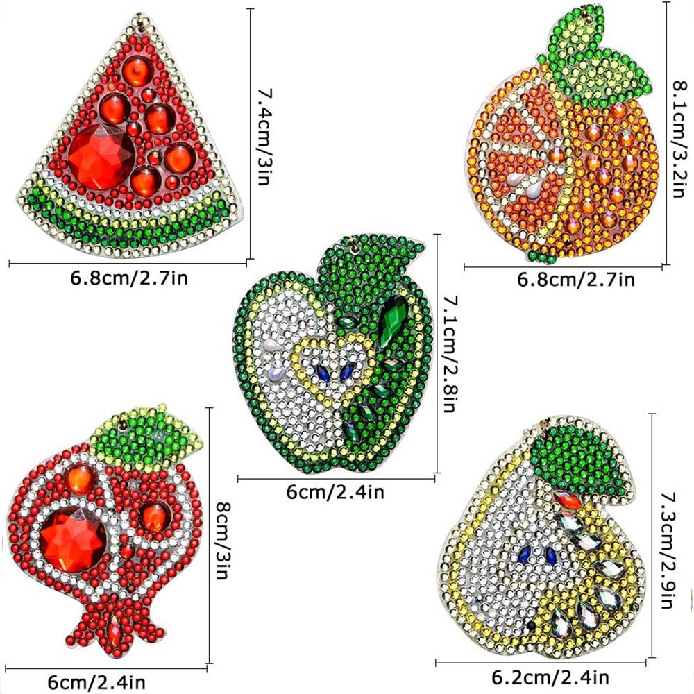 Diamond Painting Fruit Pendant 5 Piece Set - Image 7