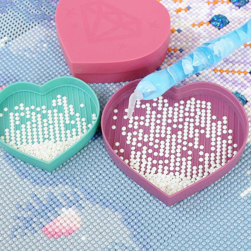 Diamond Painting heart-shaped organizational tray accessory - Image 5