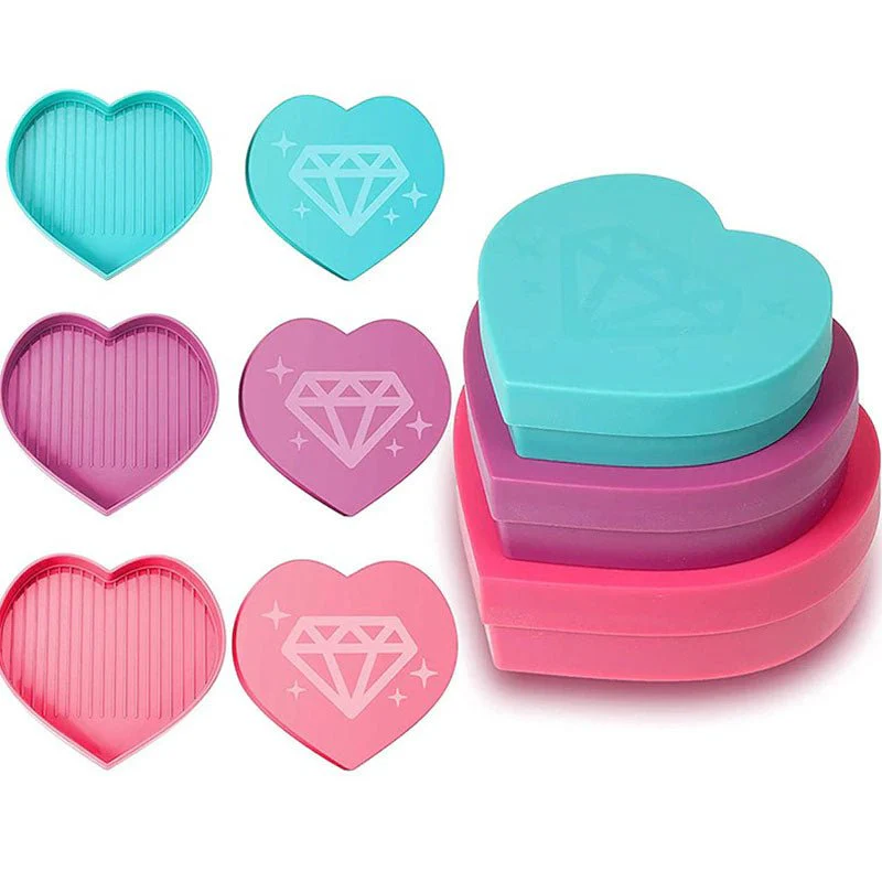 Diamond Painting heart-shaped organizational tray accessory - Image 8