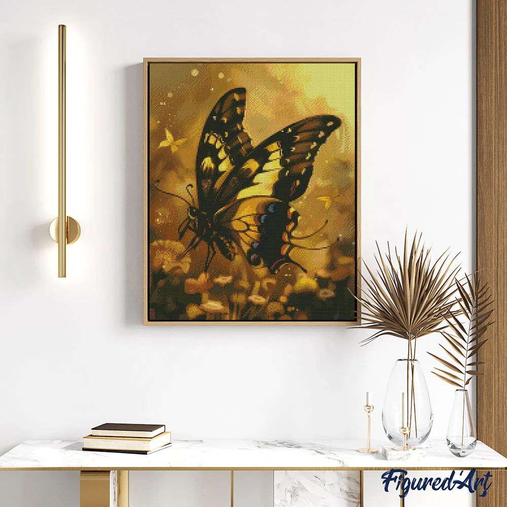 Diamond Painting - Illuminated Swallowtail - Image 2