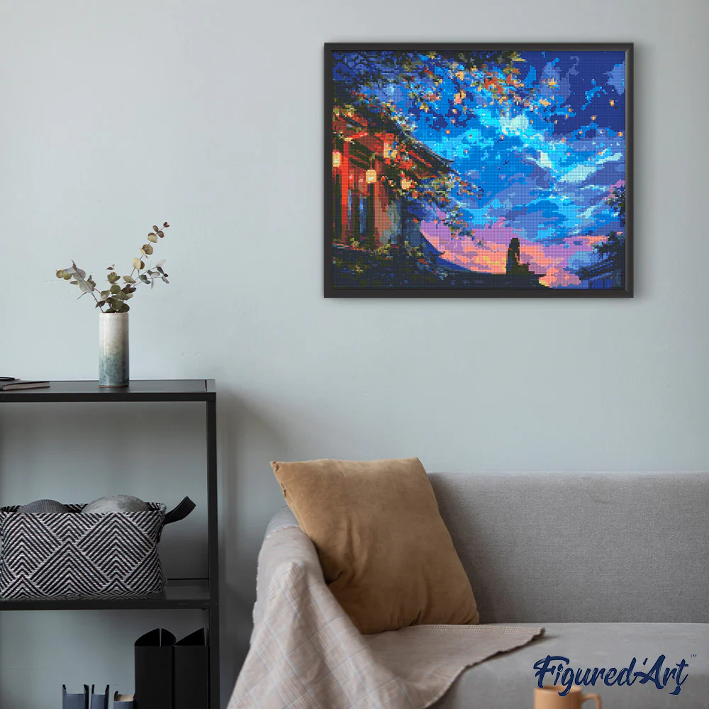 Diamond Painting - Lantern Night View - Image 2