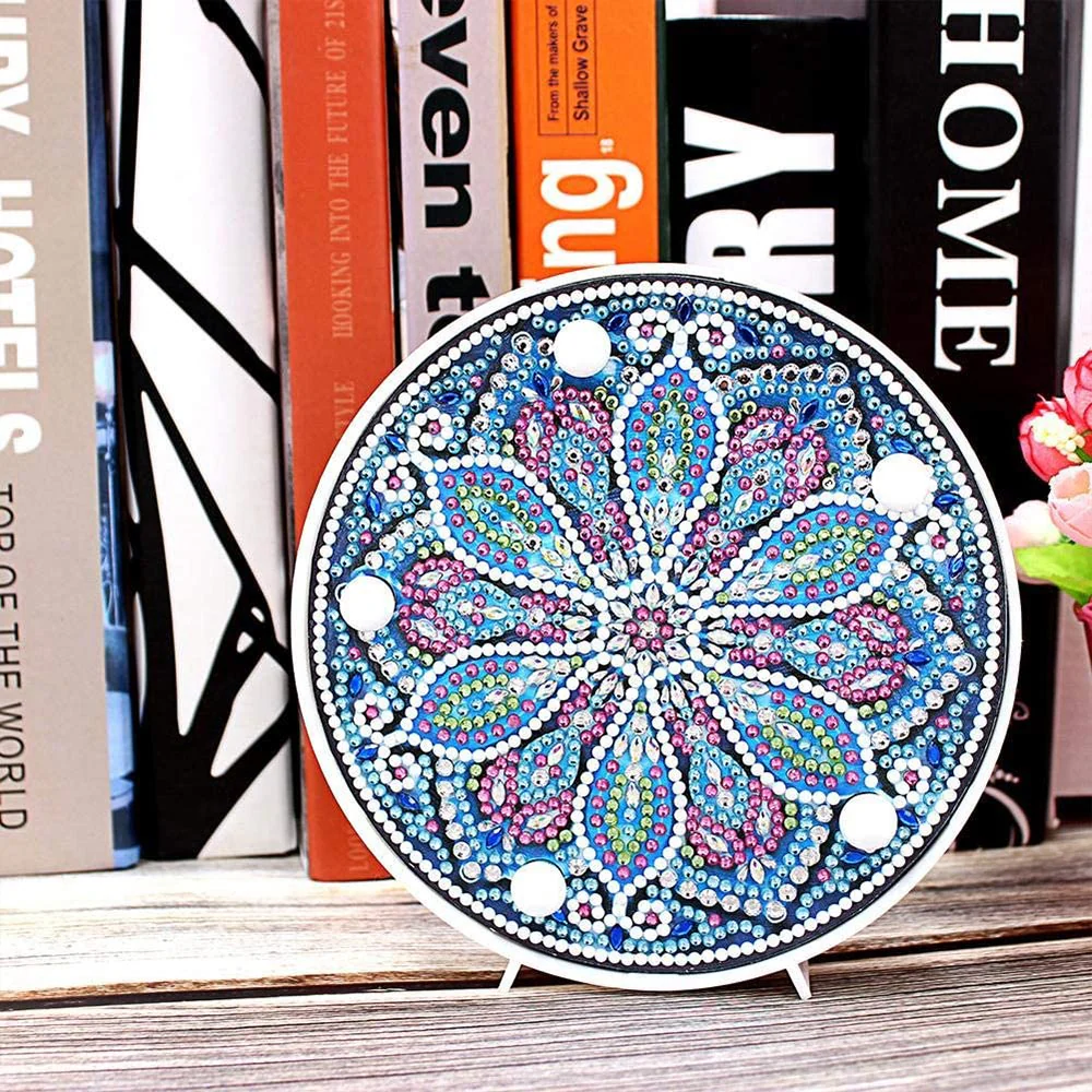 Diamond Painting LED Lamp Mandala Flower - Image 3