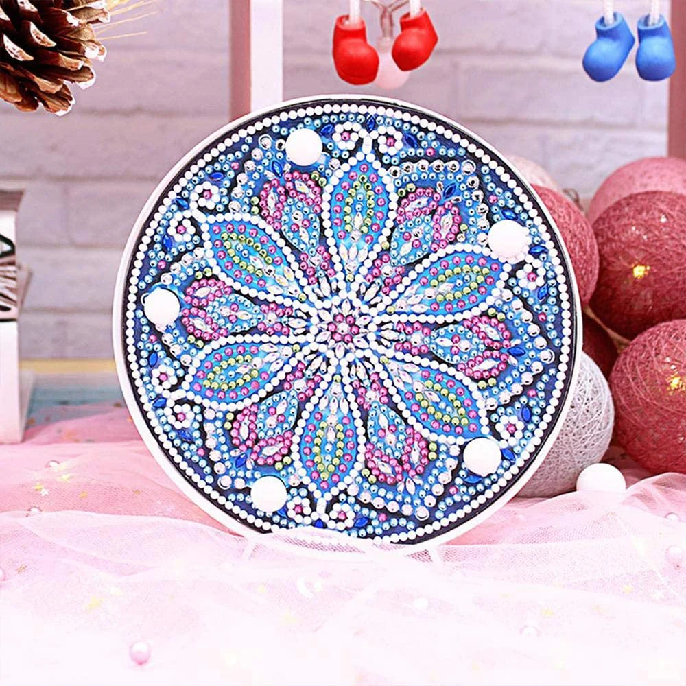 Diamond Painting LED Lamp Mandala Flower - Image 5