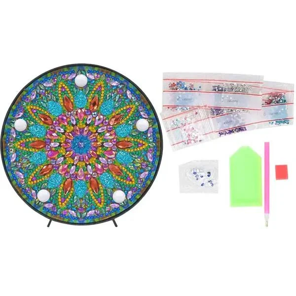 Diamond Painting LED Lamp Mandala Mix - Image 3
