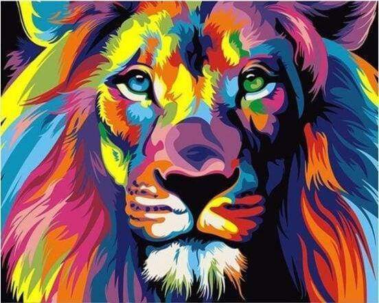Diamond Painting - Lion Pop Art