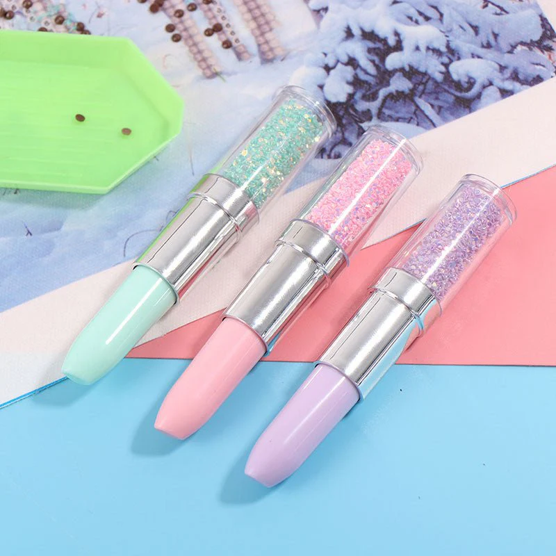 Diamond Painting lipstick with glitter 3 colors accessory - Image 2