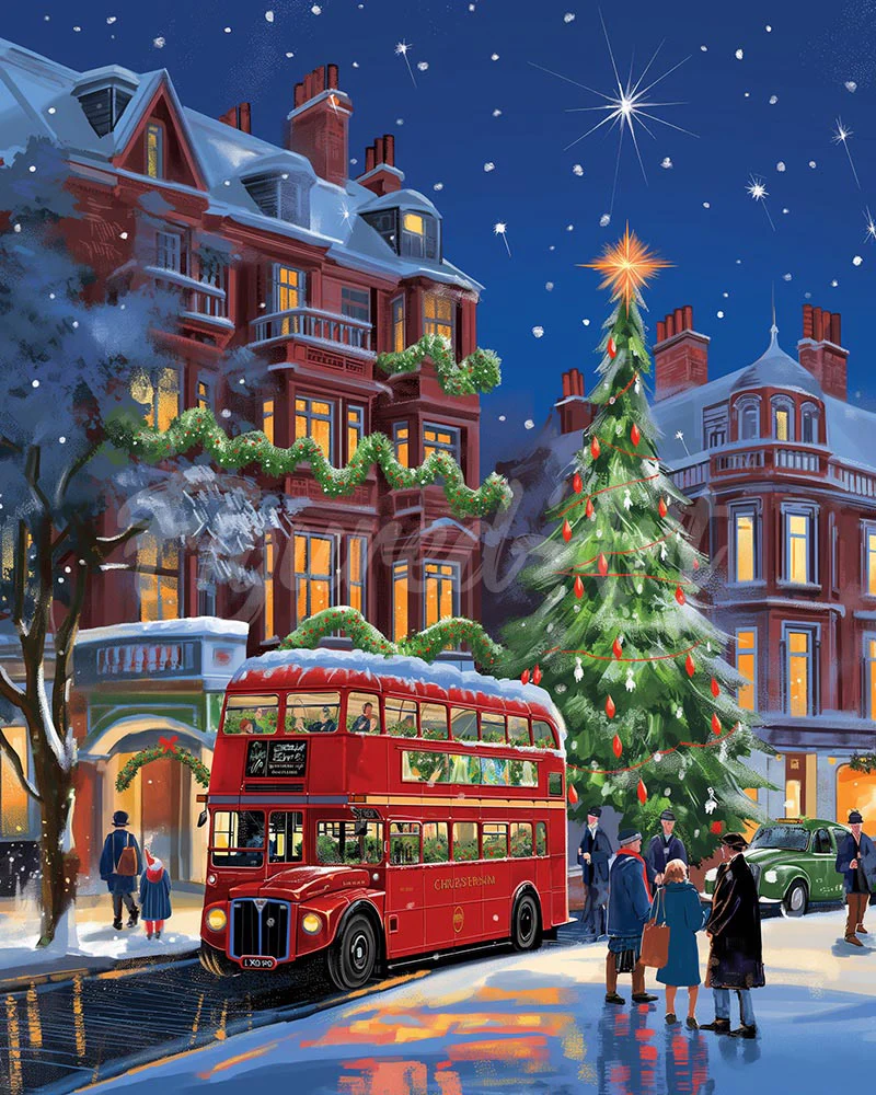 Diamond Painting - London Christmas Street