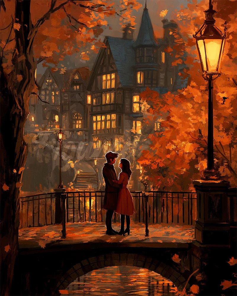 Diamond Painting - Lovers’ Evening in Autumn