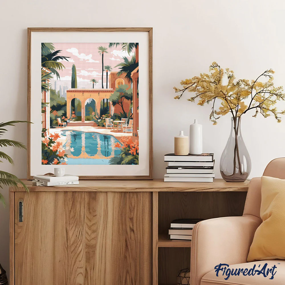 Diamond Painting - Luxury Marrakesh Villa - Image 2