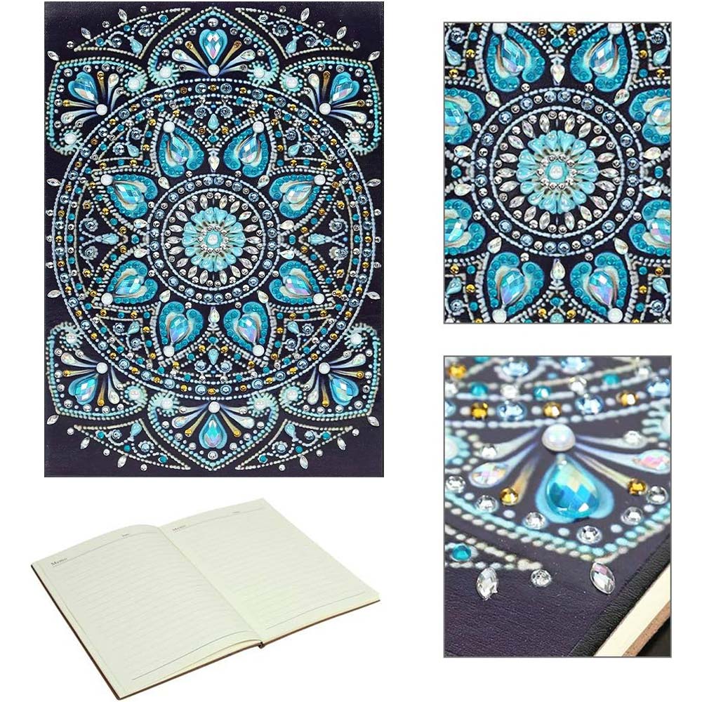 Diamond Painting Notebook Blue Diamonds - Image 3