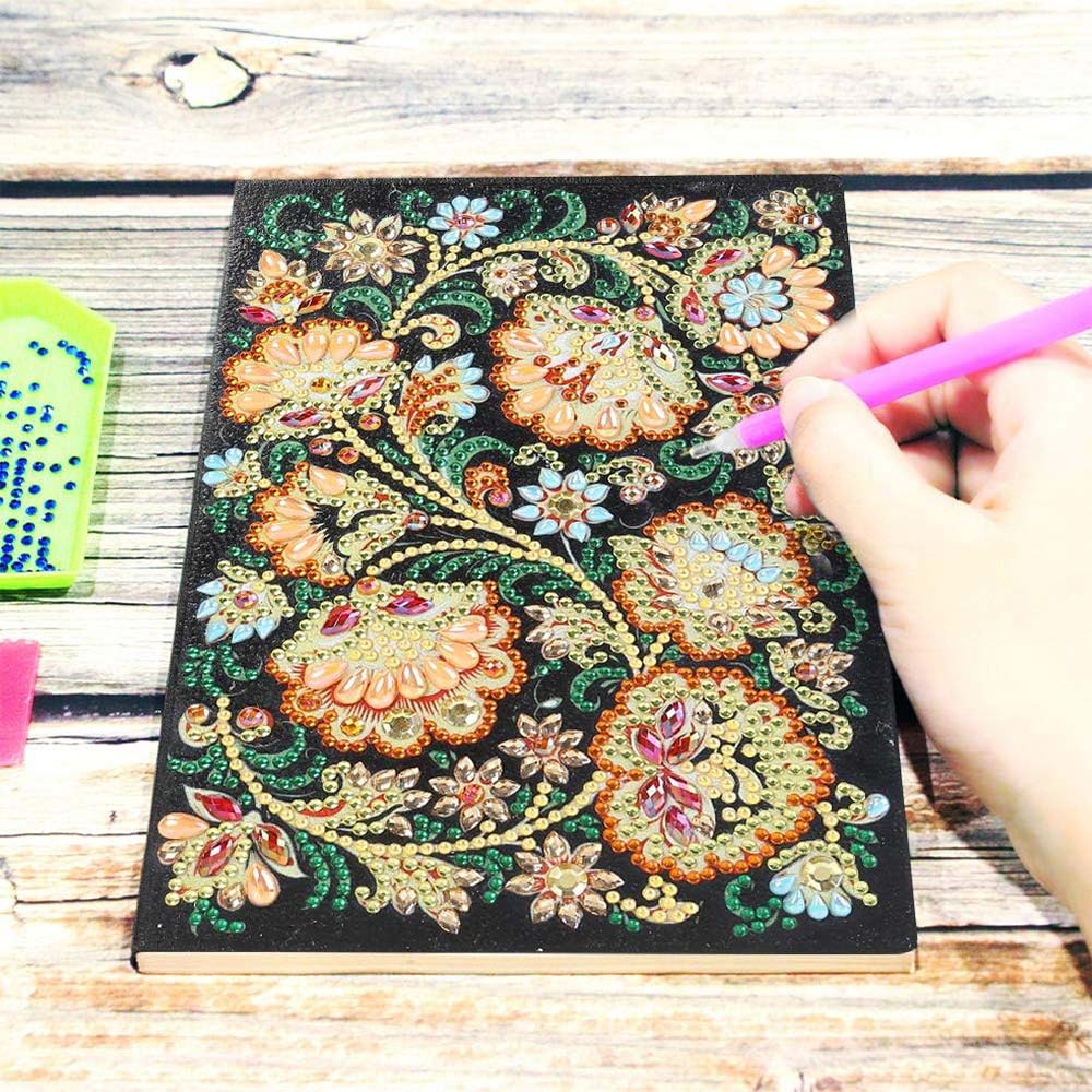 Diamond Painting Notebook - Flowers - Image 3