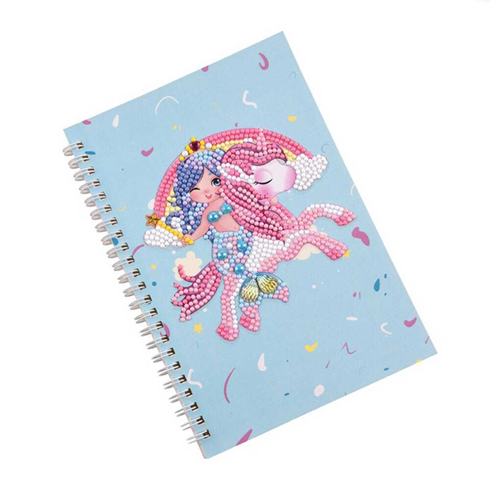 Diamond Painting Notebook Mermaid with Unicorn - Image 3