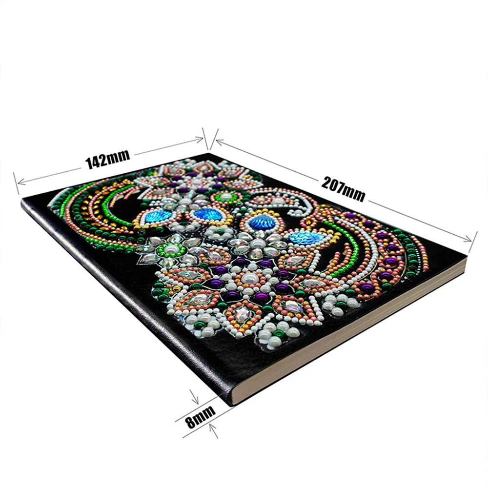 Diamond Painting Notebook with Flowers - Image 3
