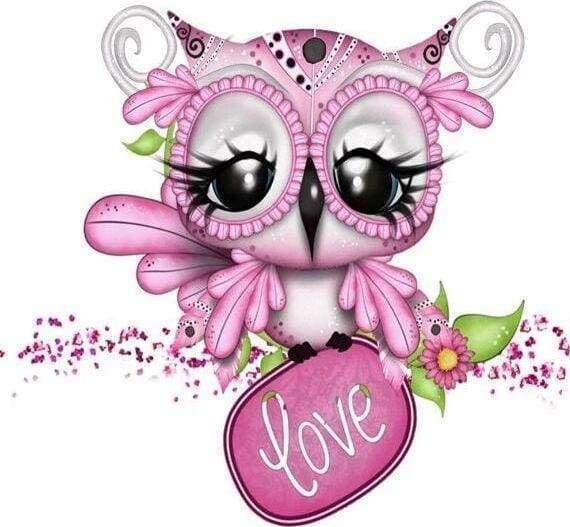 Diamond Painting - Owl Love