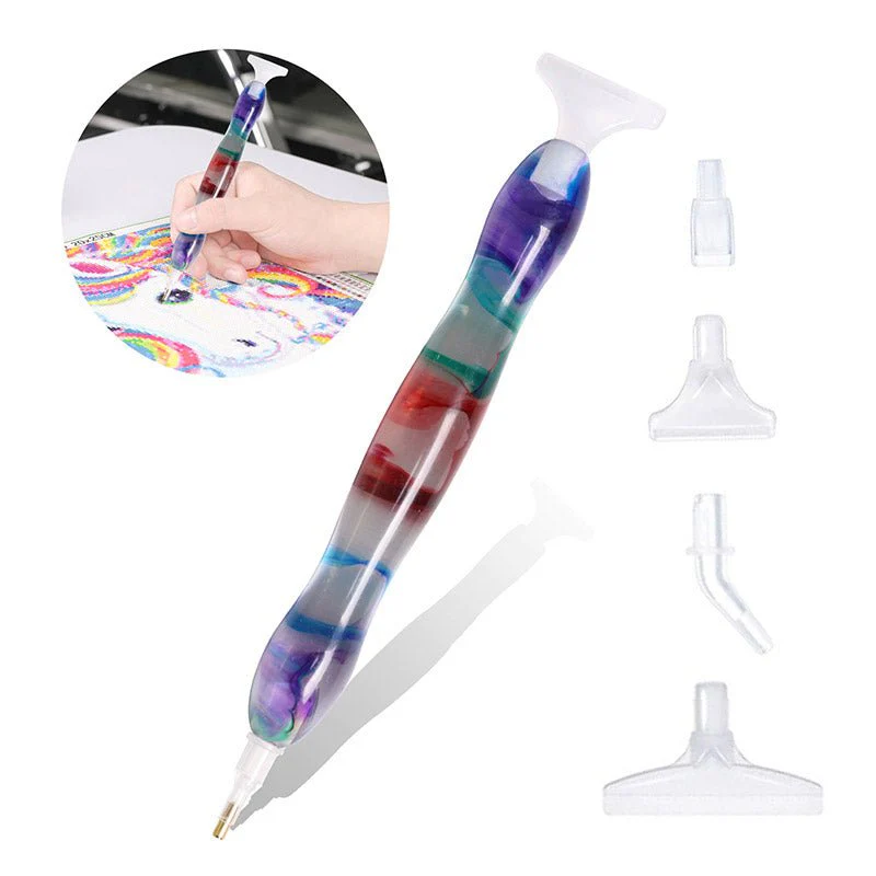 Diamond Painting Premium Ergonomic Pen Purple/Red Accessory - Image 6