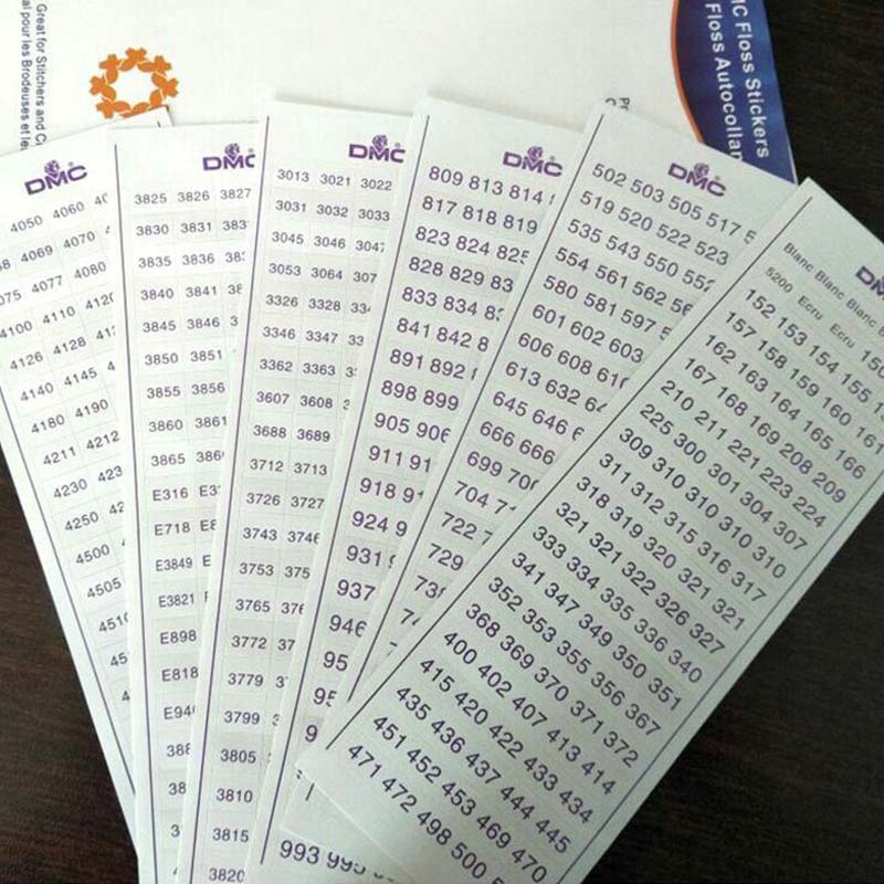 Diamond Painting Premium Labels with all 630 DMC numbers - Image 4