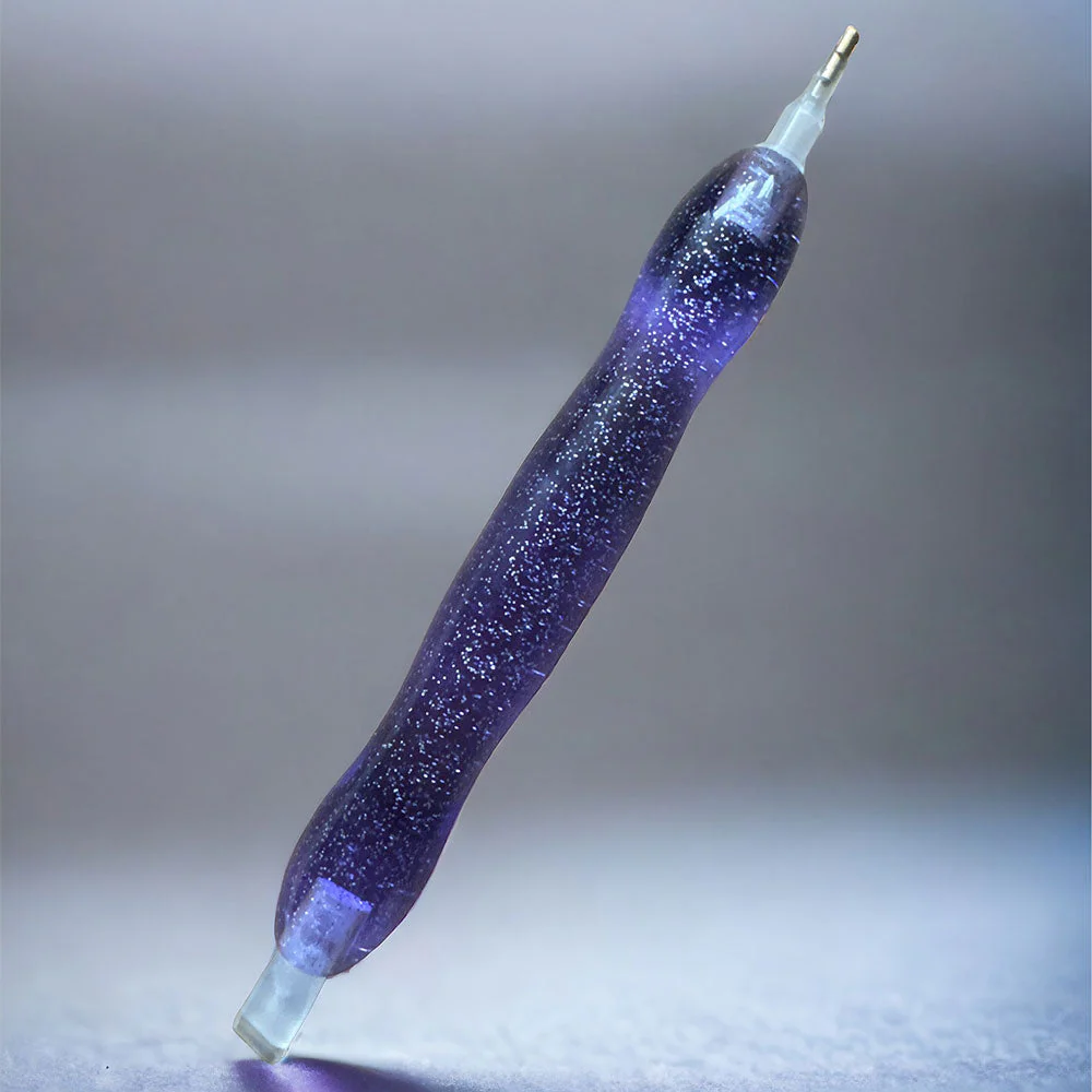 Diamond Painting Premium Pen Ergonomic Purple Glitter 5 Variations - Image 2