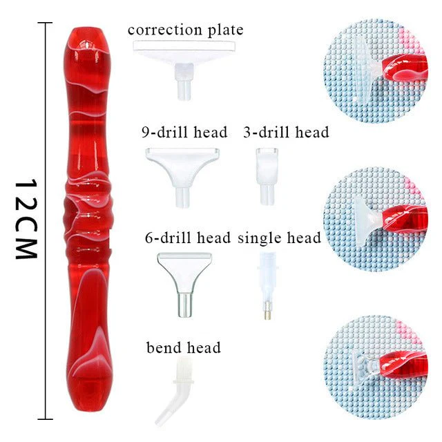 Diamond Painting Premium Pen Red 5 Variants - Image 2