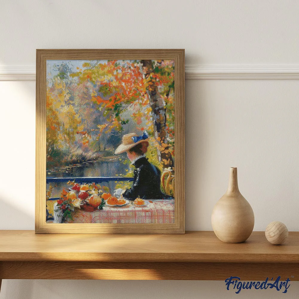 Diamond Painting - Renoir-inspired Autumn Lady - Image 2