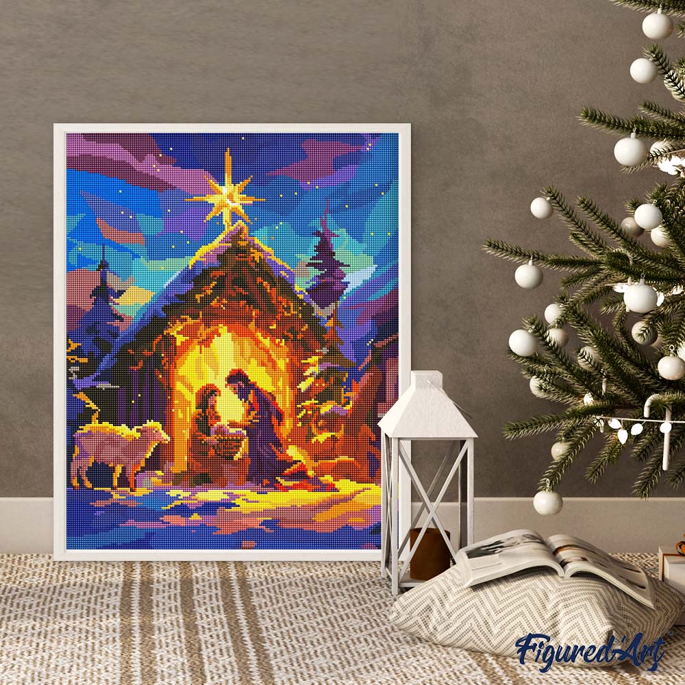 Diamond Painting - Silent Night 40x50cm canvas already framed - Image 2