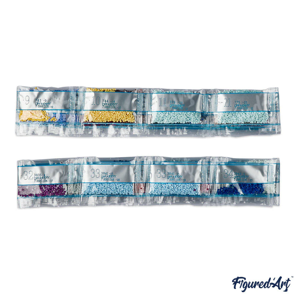 Diamond Painting - Sitting Art Deco Woman canvas already framed - Image 6