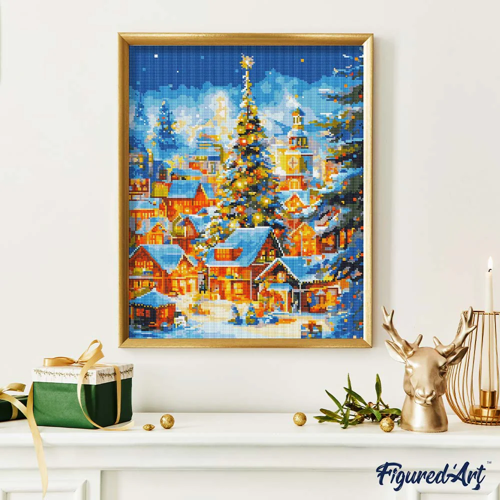 Diamond Painting - Sparkling Christmas Village - Image 2