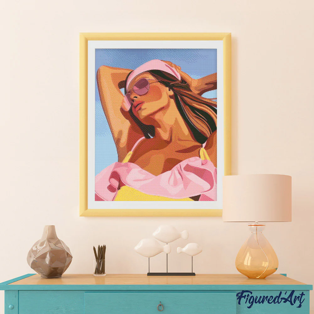 Diamond Painting - Sun-Kissed Girl - Image 2
