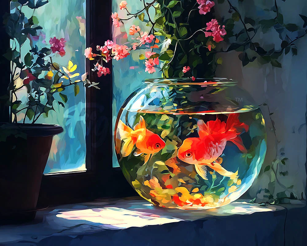 Diamond Painting - Sunlit Fishbowl