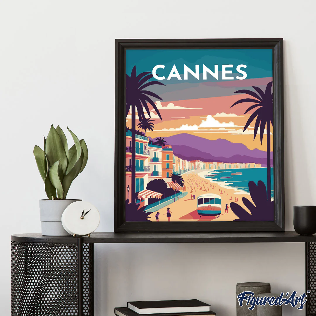 Diamond Painting - Travel Poster Cannes - Image 2