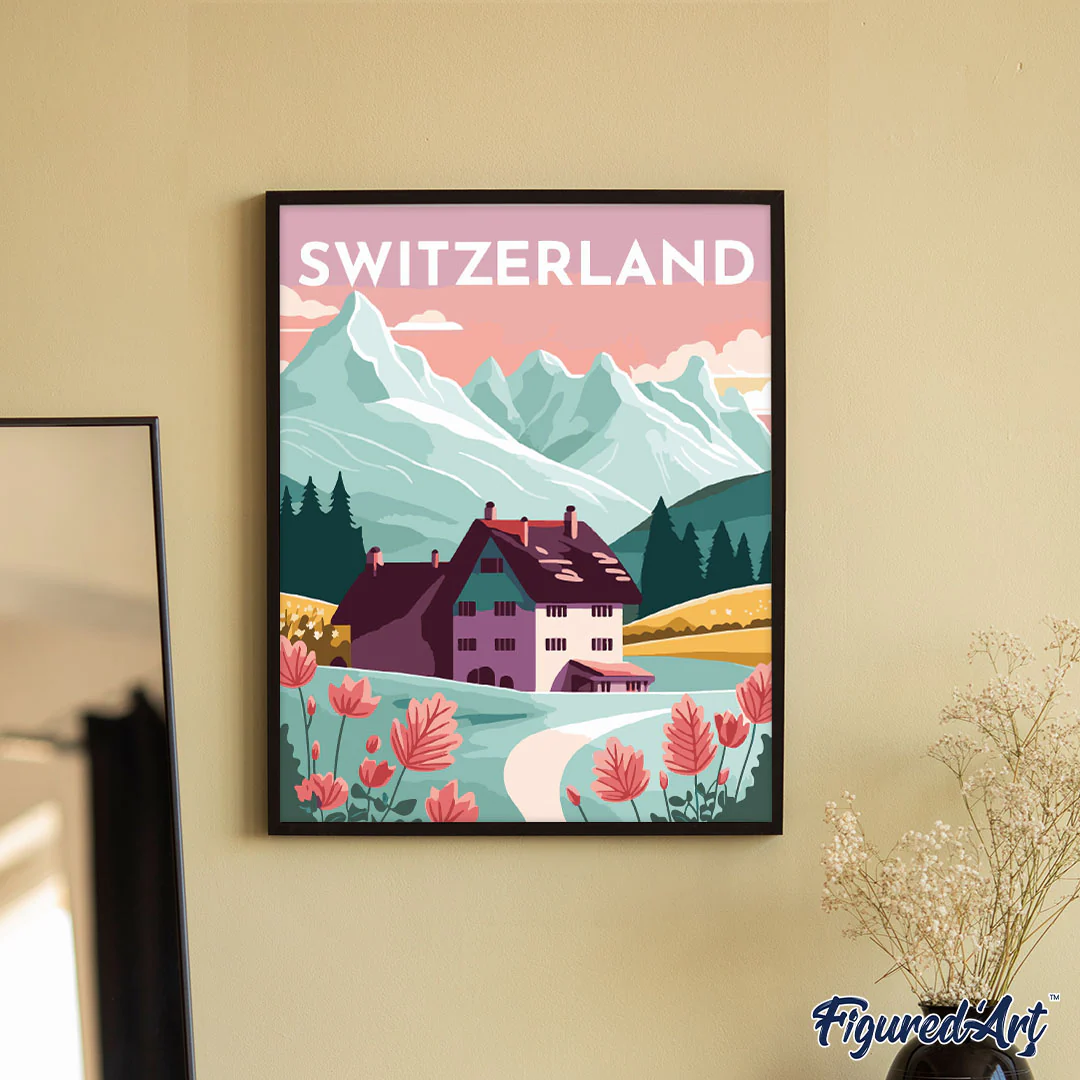 Diamond Painting - Travel Poster Lucerne - Image 2