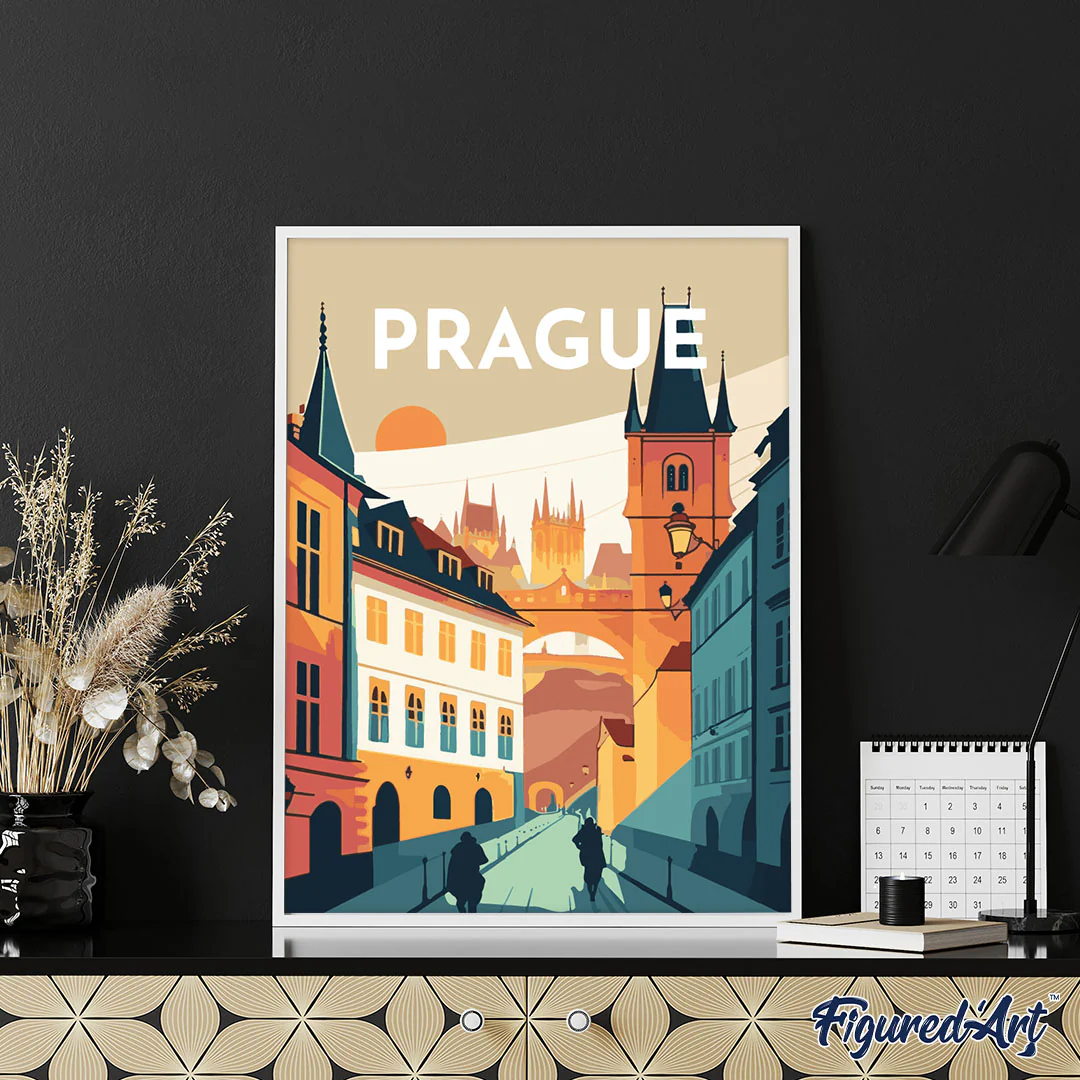 Diamond Painting - Travel Poster Prague - Image 2
