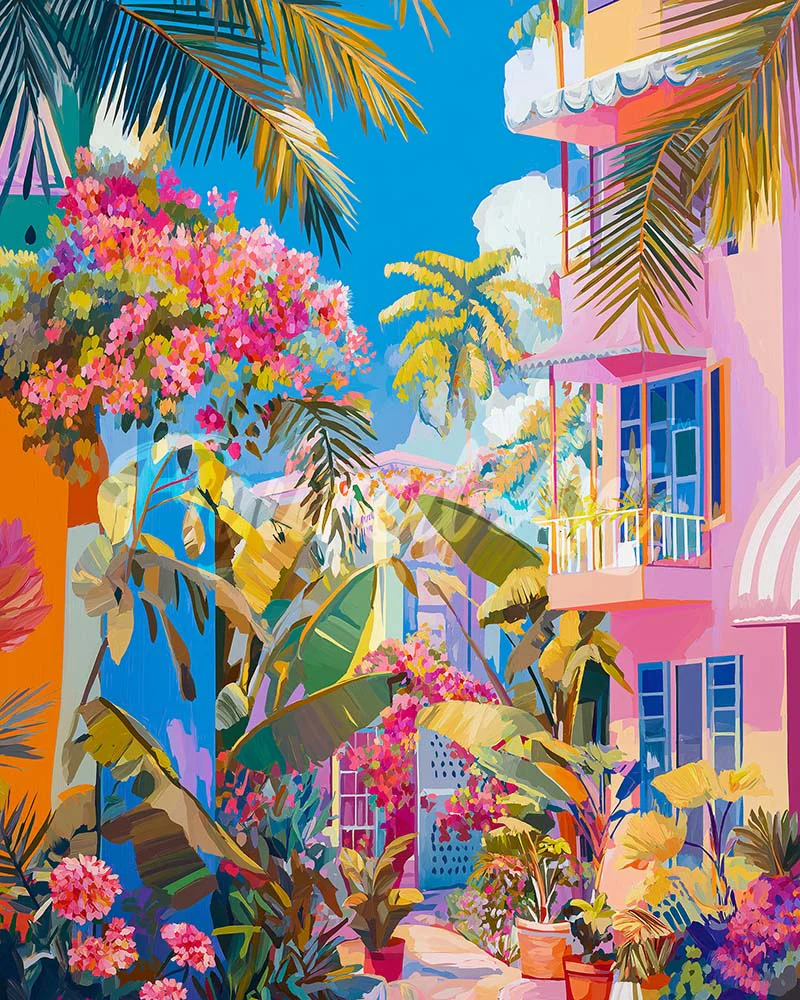 Diamond Painting - Tropical Neighbourhood