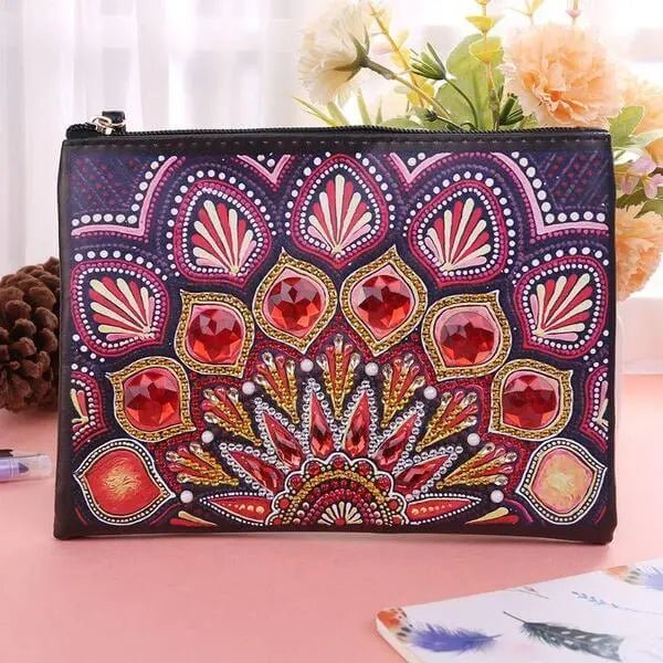 Diamond Painting wrist bag red peacock - Image 2