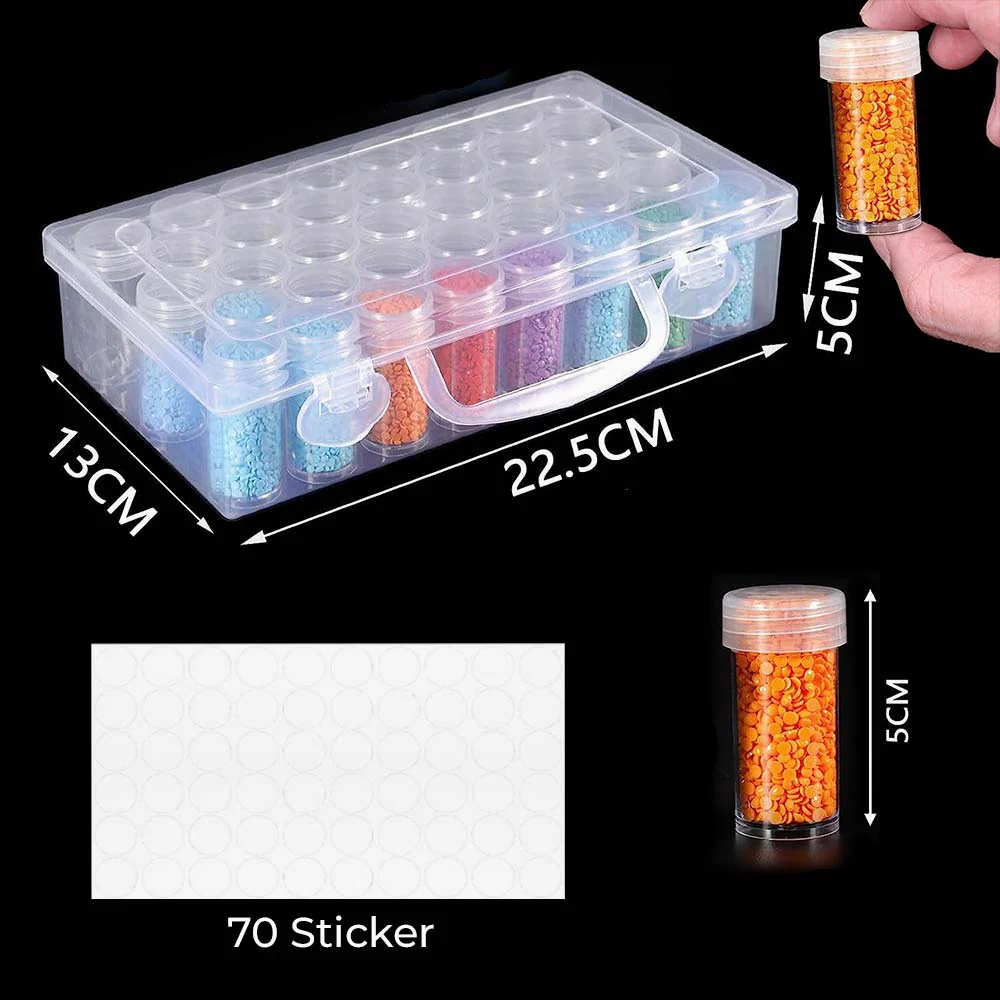 Diamond Painting XL Storage Box with 38 Jars - Image 3