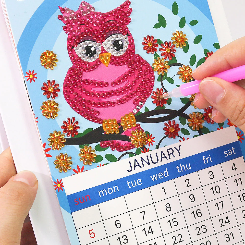 DIY Art Diamond Painting Desk Calendar 2025 - Image 3